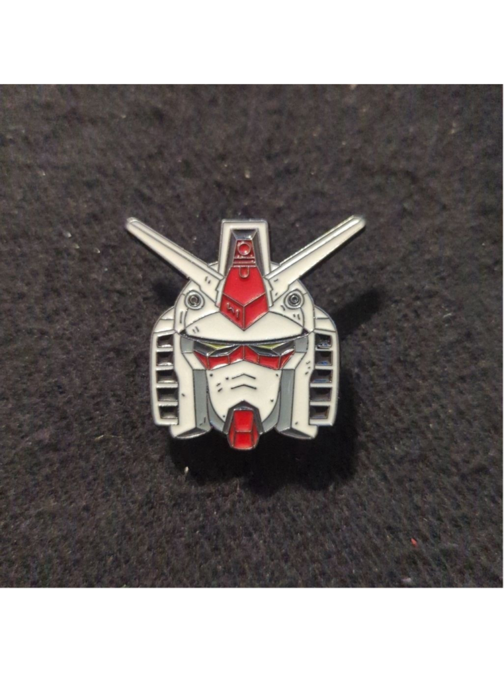 White Red Black Gundam RX-78-2 Head Statement Brooch Pin